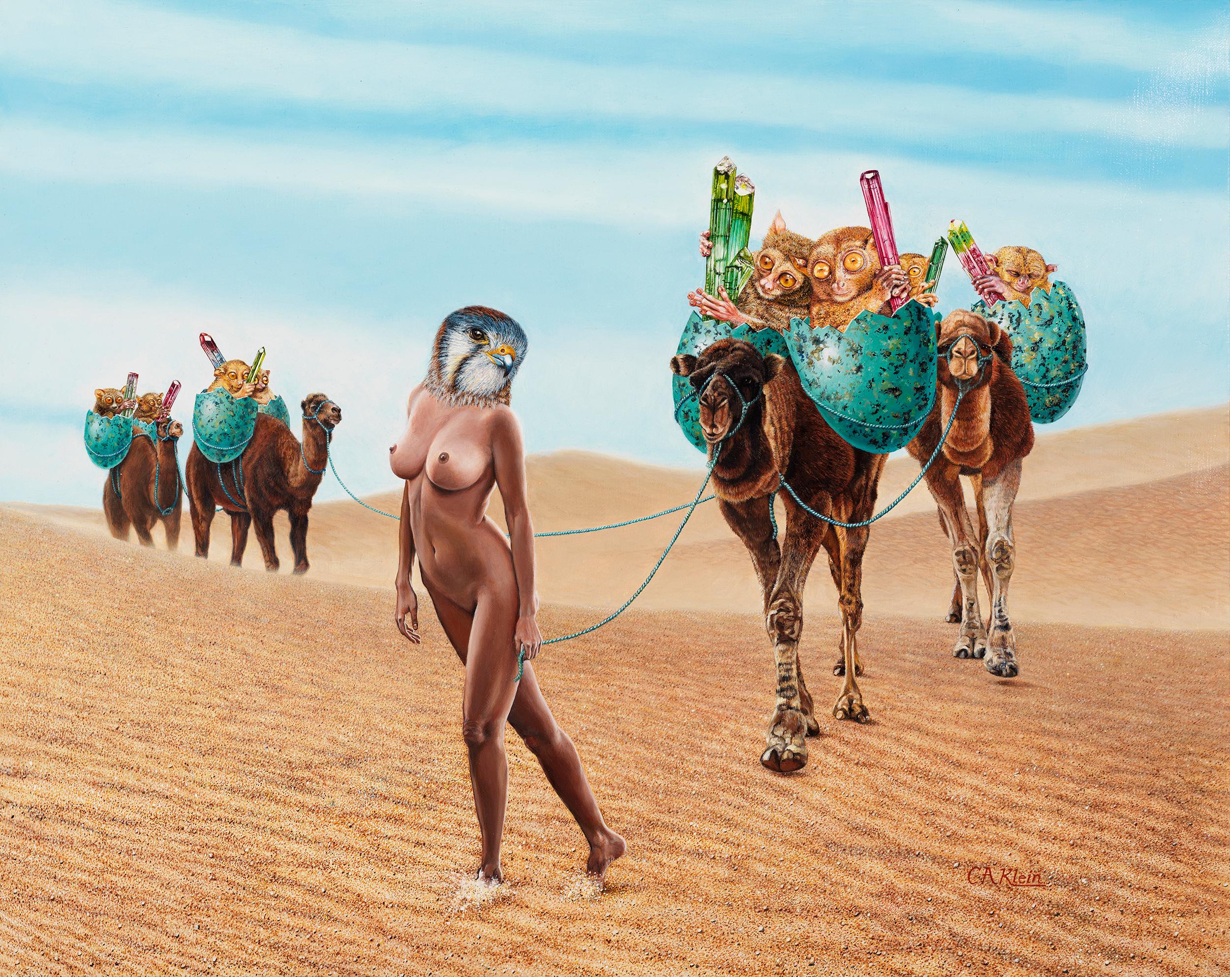 naked women in the desert