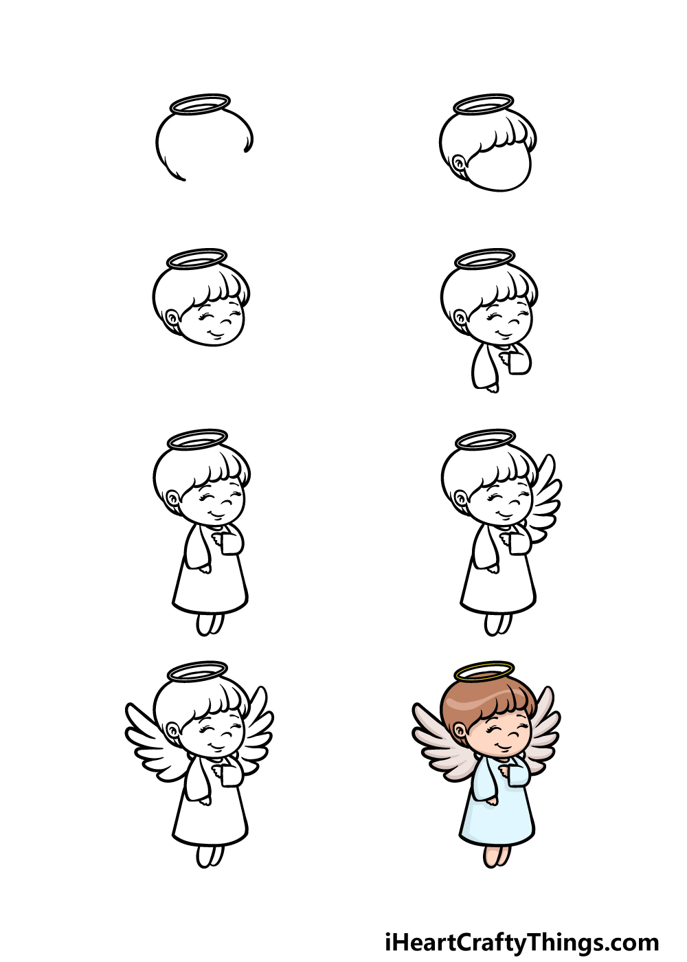 brandon roman recommends How To Draw Cartoon Angel
