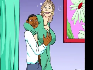 interracial cartoon porn videos