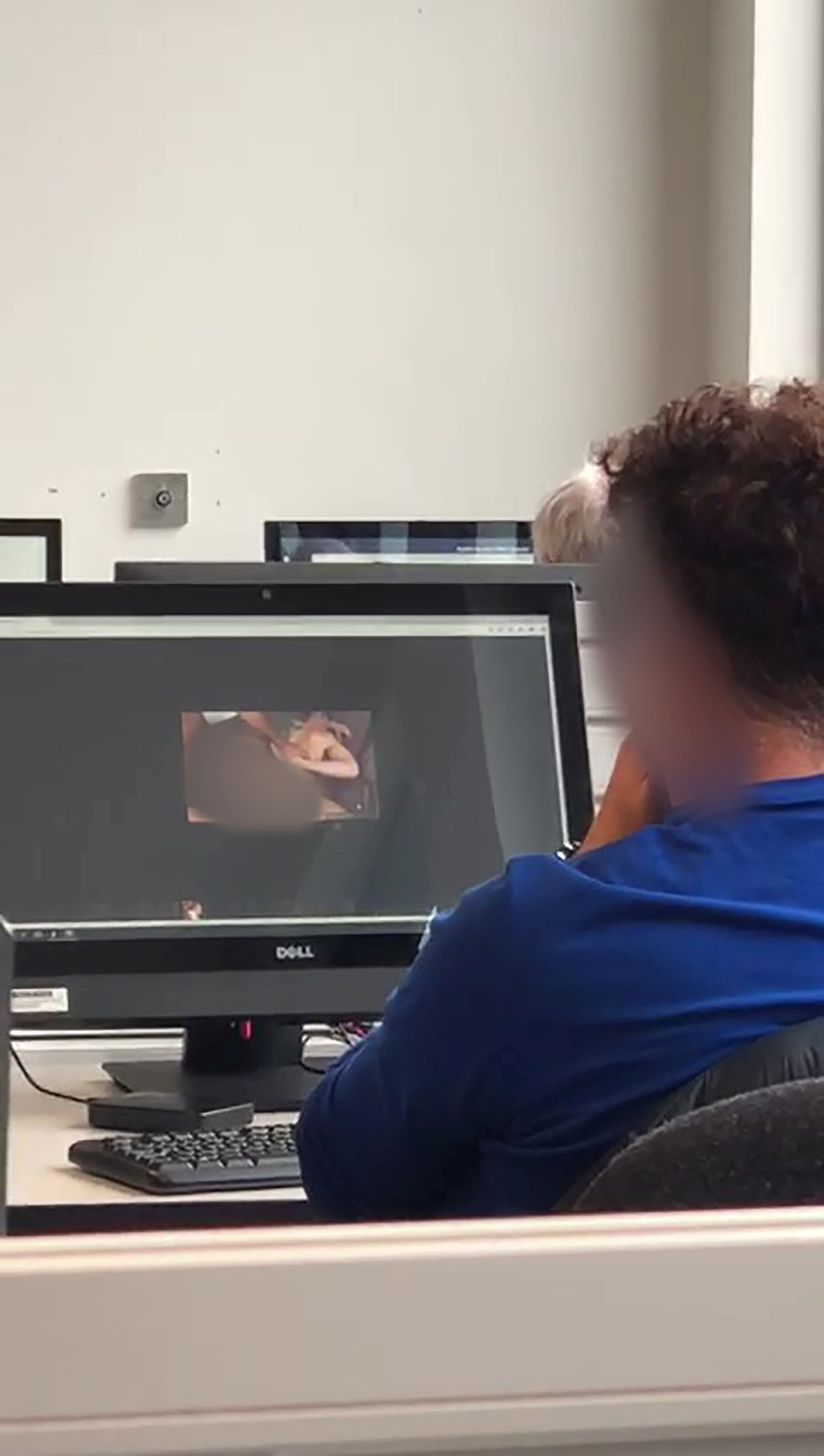 guy caught watching porn