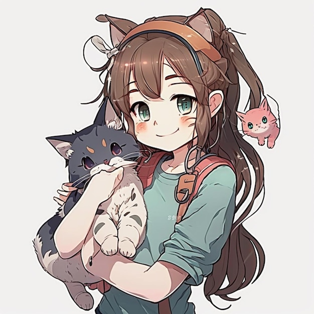 candy tanner recommends Anime Girl With Kitten