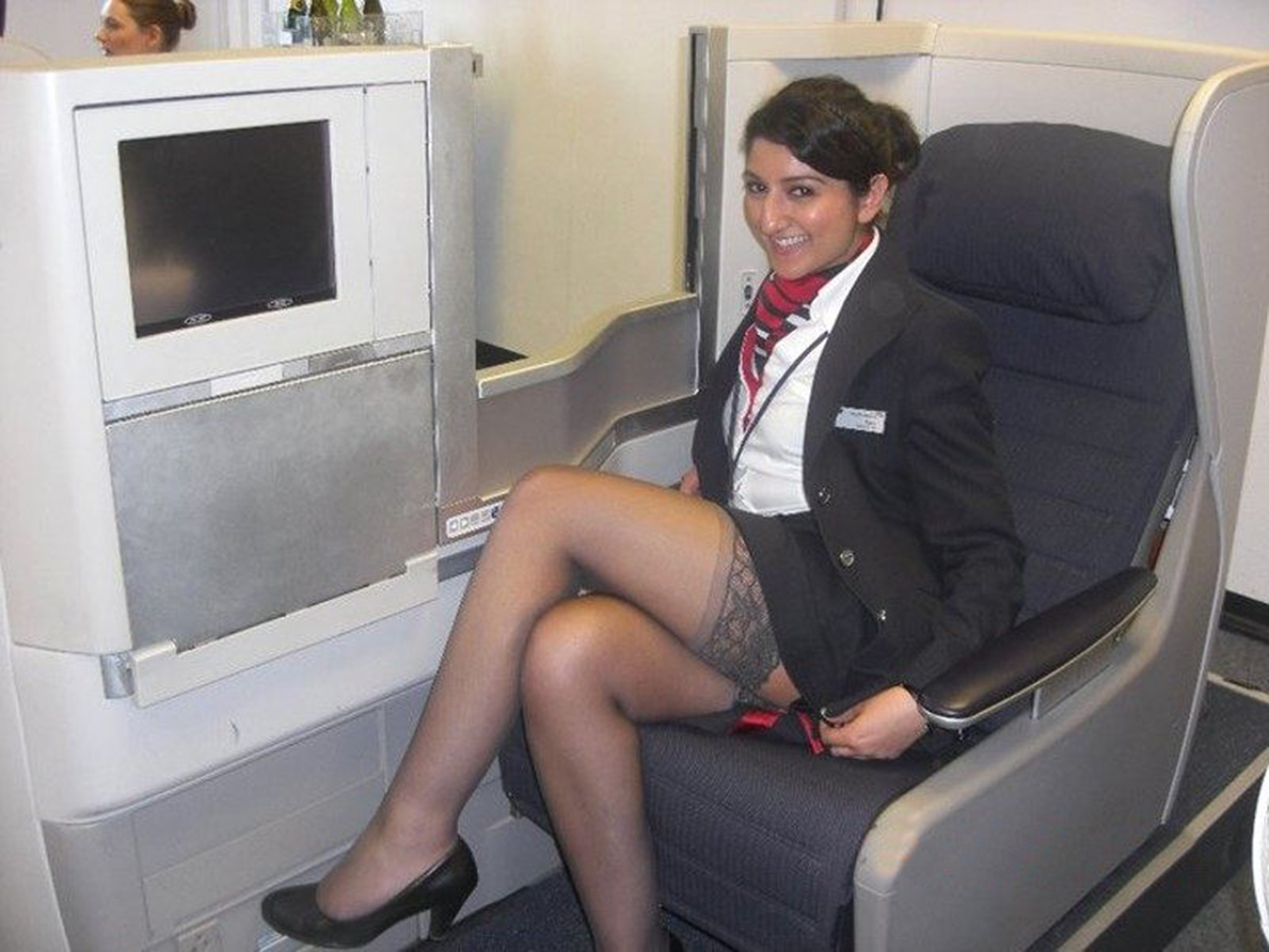 allysa blas recommends Sexy Flight Attendant