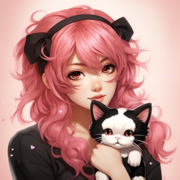 chi chi ibe recommends pink haired cat girl pic
