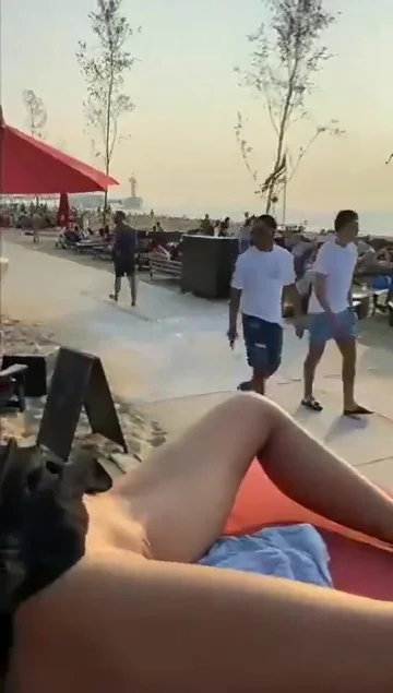 Girl Playing With Pussy In Public is insane
