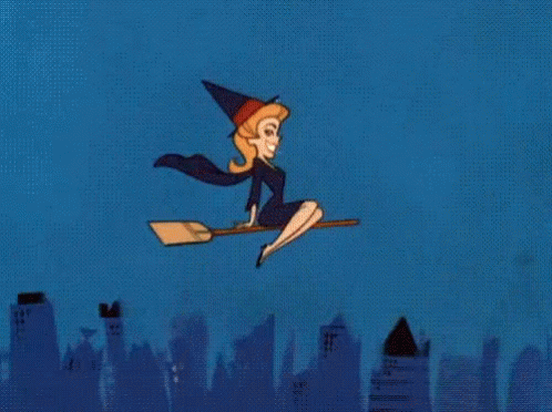 atiqah jamil recommends witch on a broom gif pic