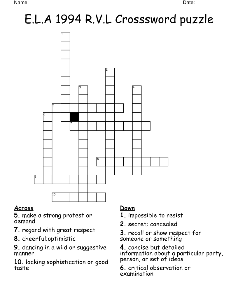 wild party crossword clue
