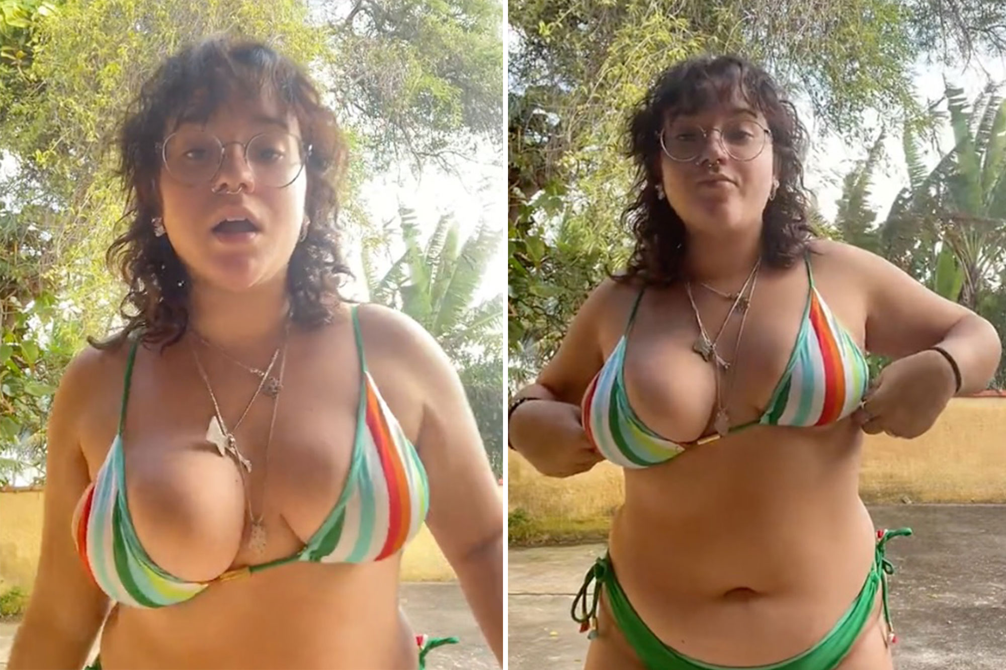amanda blumenberg recommends Boobs Fall Out Of Bikini