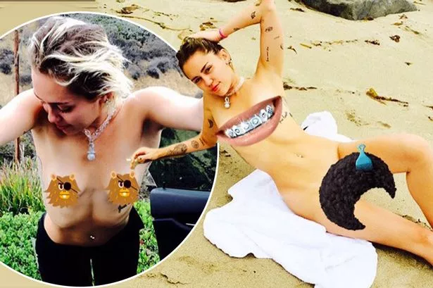 ahmad yunis recommends miley cyrus topless beach pic
