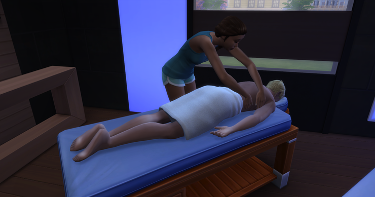 sims 2 massage table