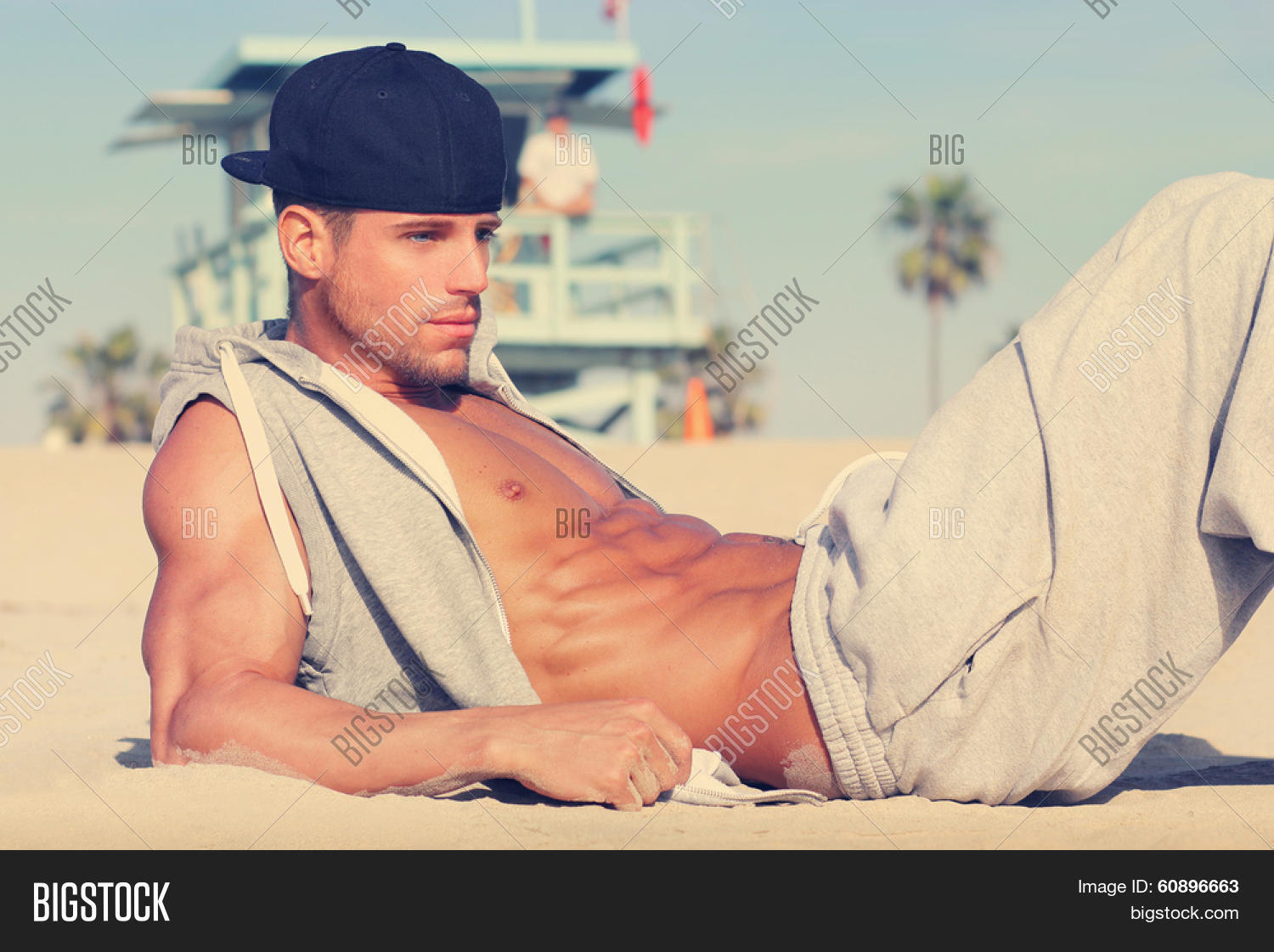 anthony harewood share hot guy on beach photos