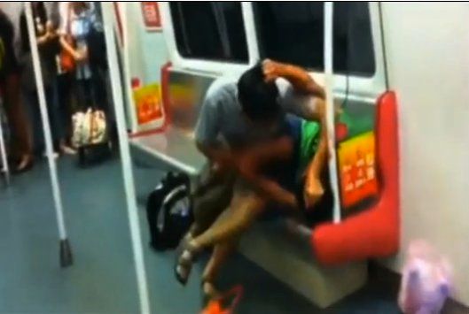 danielle hatfield recommends Man Eating Woman On Subway