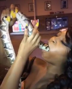 chris vandenheuvel recommends girl swallows live snake pic