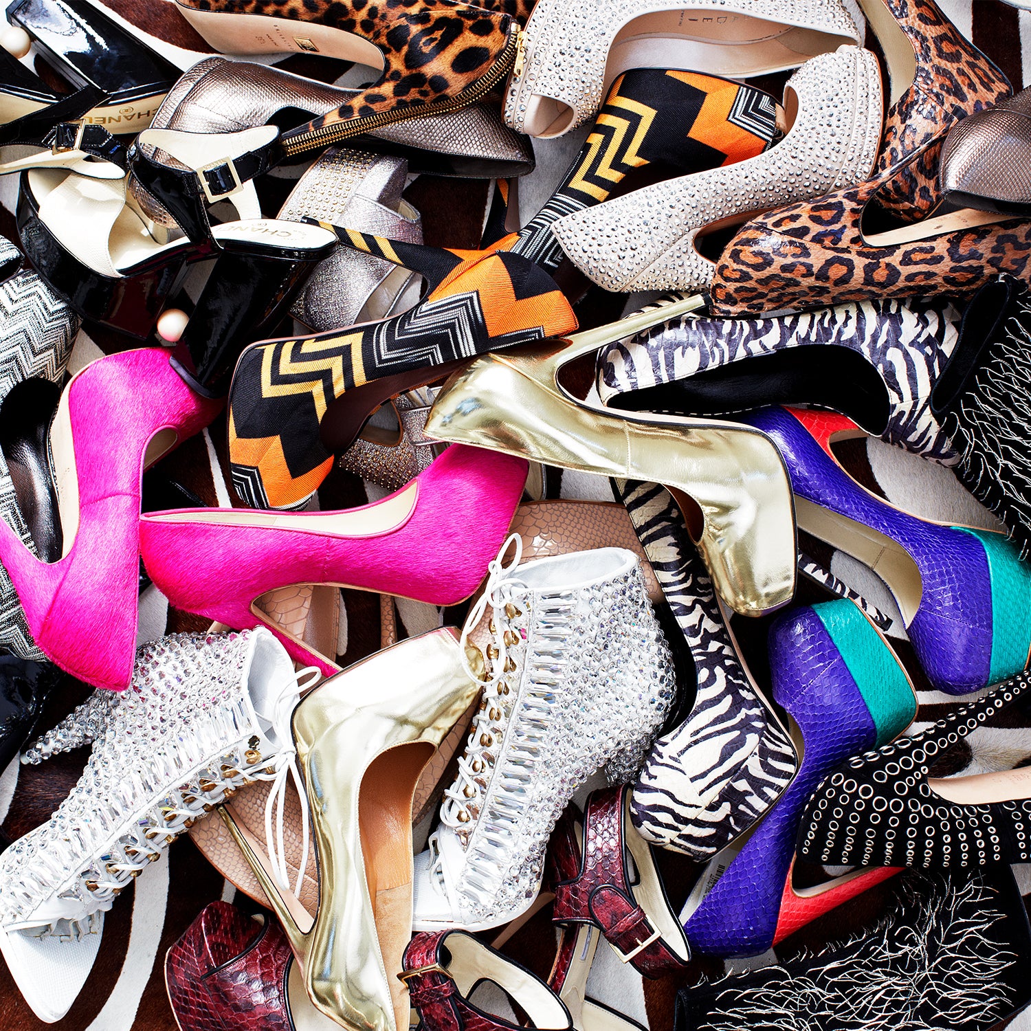 pile of high heels