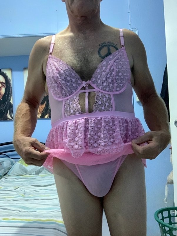 brandon barrow recommends husband wearing wifes panties pic