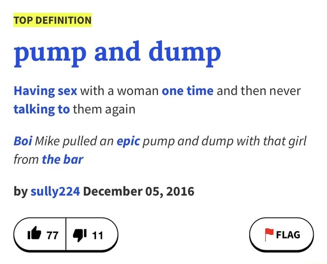 diamond guilford recommends pump and dump sex pic