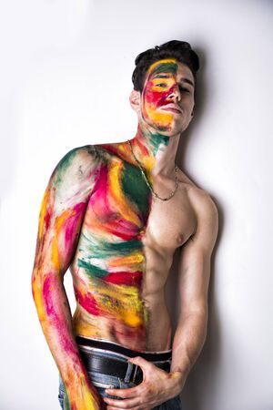 ben sisson add photo male body painting art
