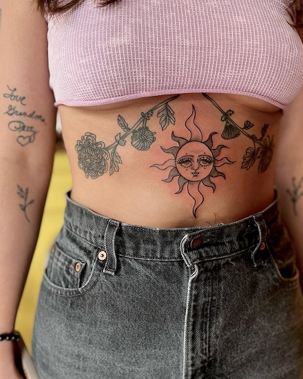 aldie bulle add photo small side stomach tattoos for females