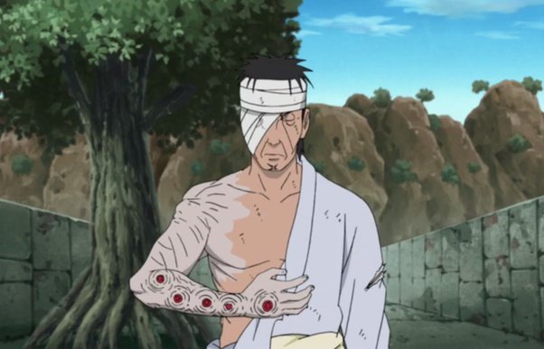 why does naruto have bandages on his arm