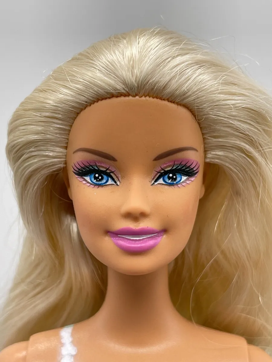 Blue Face Barbie and teacher