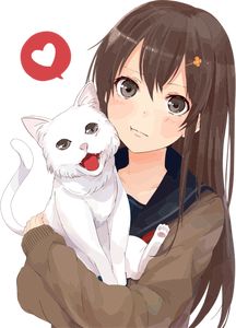 bong magpantay share anime girl with kitten photos
