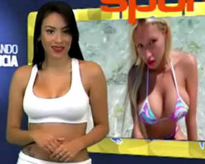 athiphong khod anu recommends reporter strips on tv pic