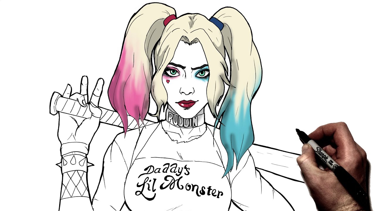 courtney t lewis recommends how to draw anime harley quinn pic