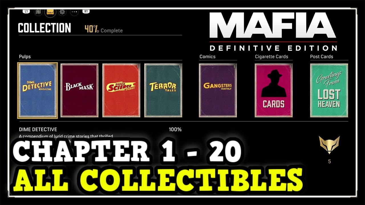 Best of Mafia definitive edition collectibles