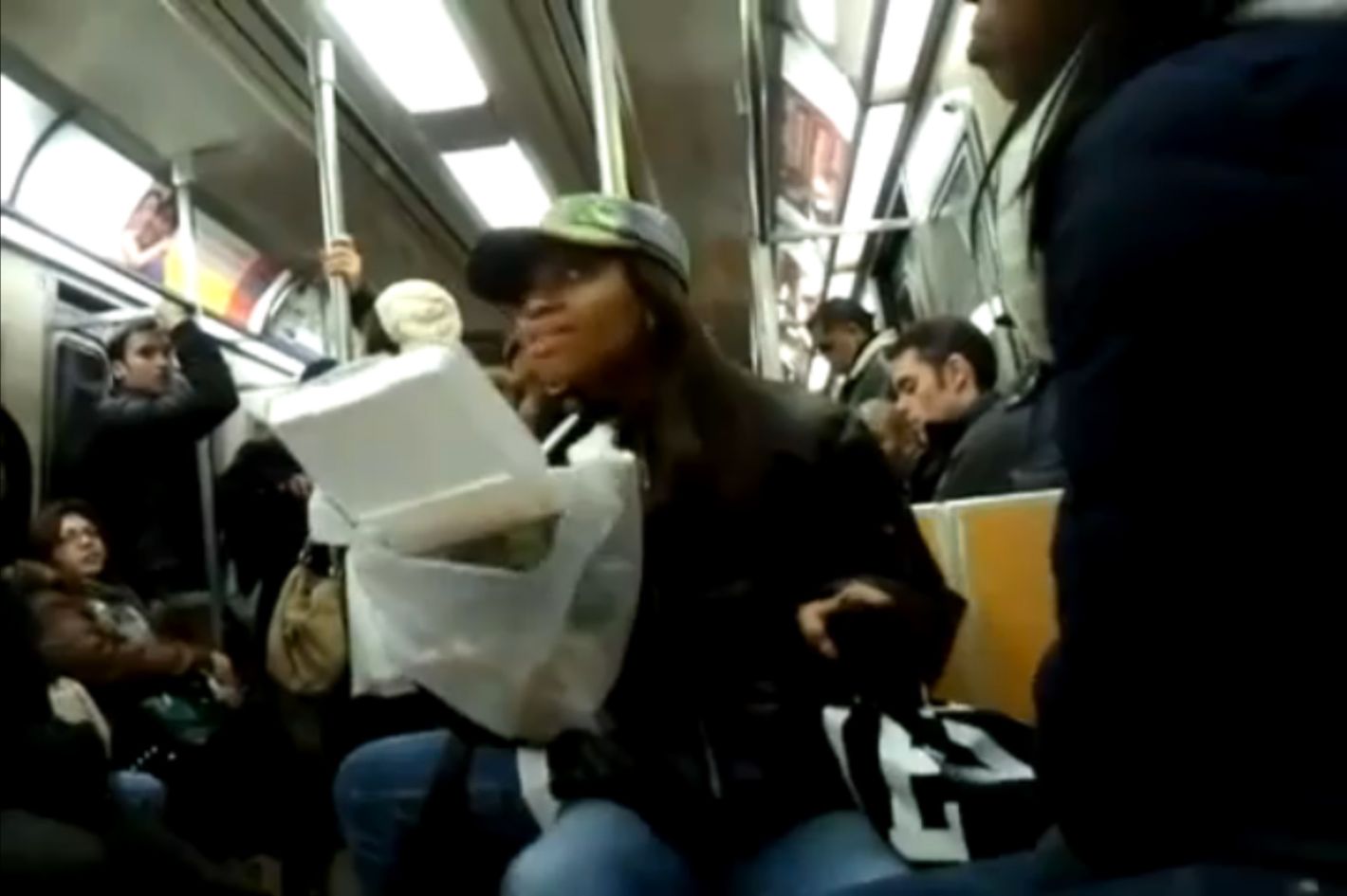 dana dndon recommends man eating woman on subway pic