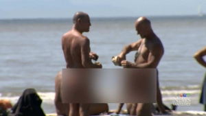 chris symes recommends naked beach erection pic