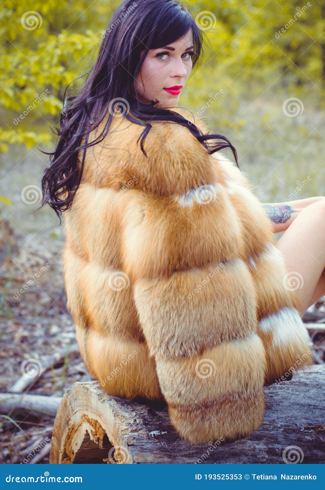 alesia sampson recommends naked under fur coat pic