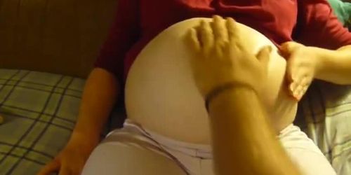 pregnant belly rubs porn