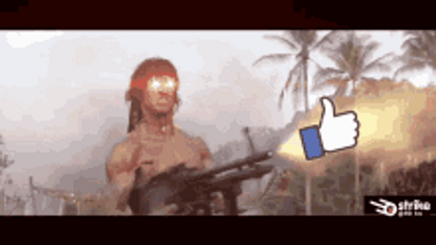 Rambo Shooting Gif explosion gifs