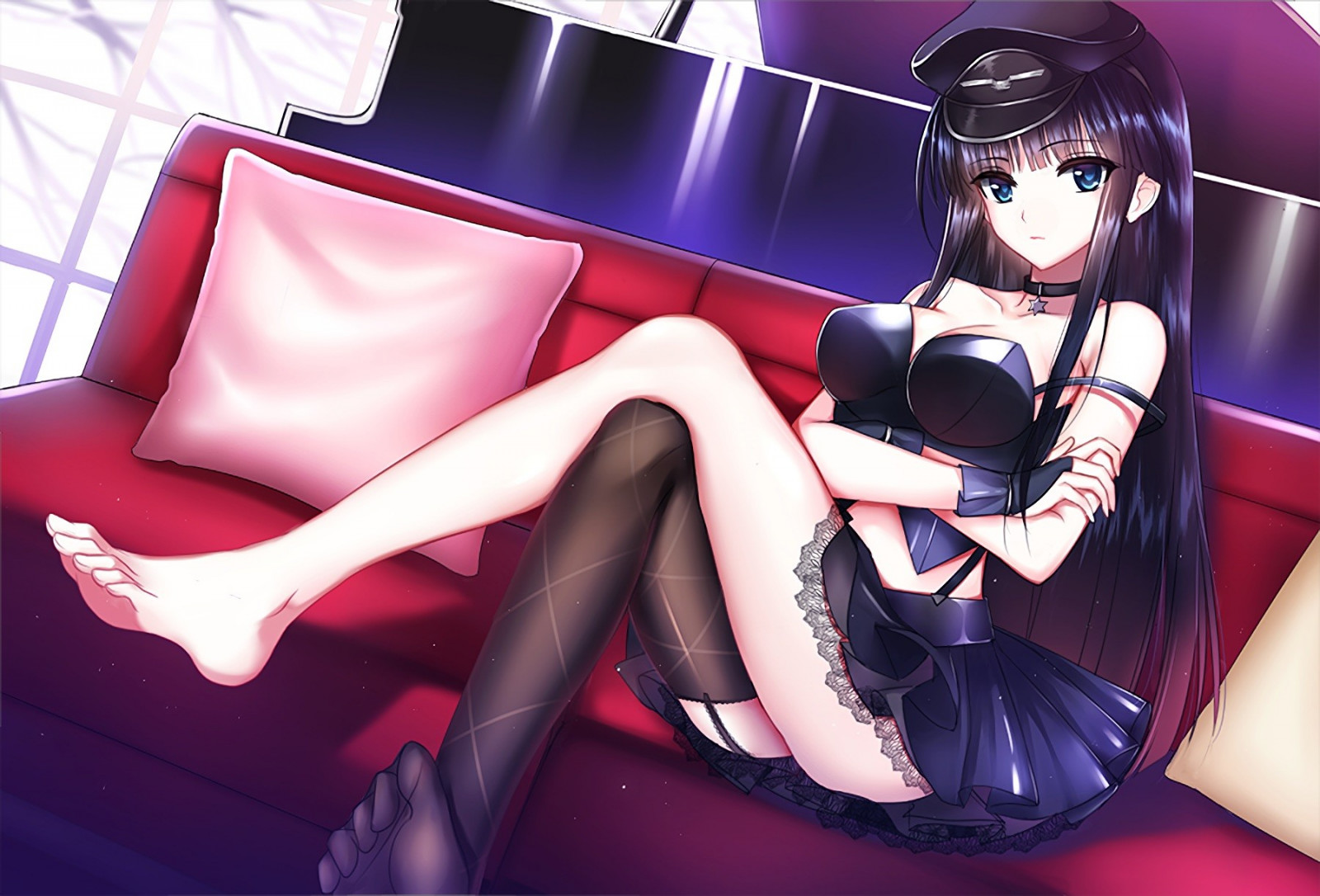 sexy anime girls in stockings