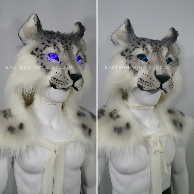 alex harahap add snow leopard fursuit head photo