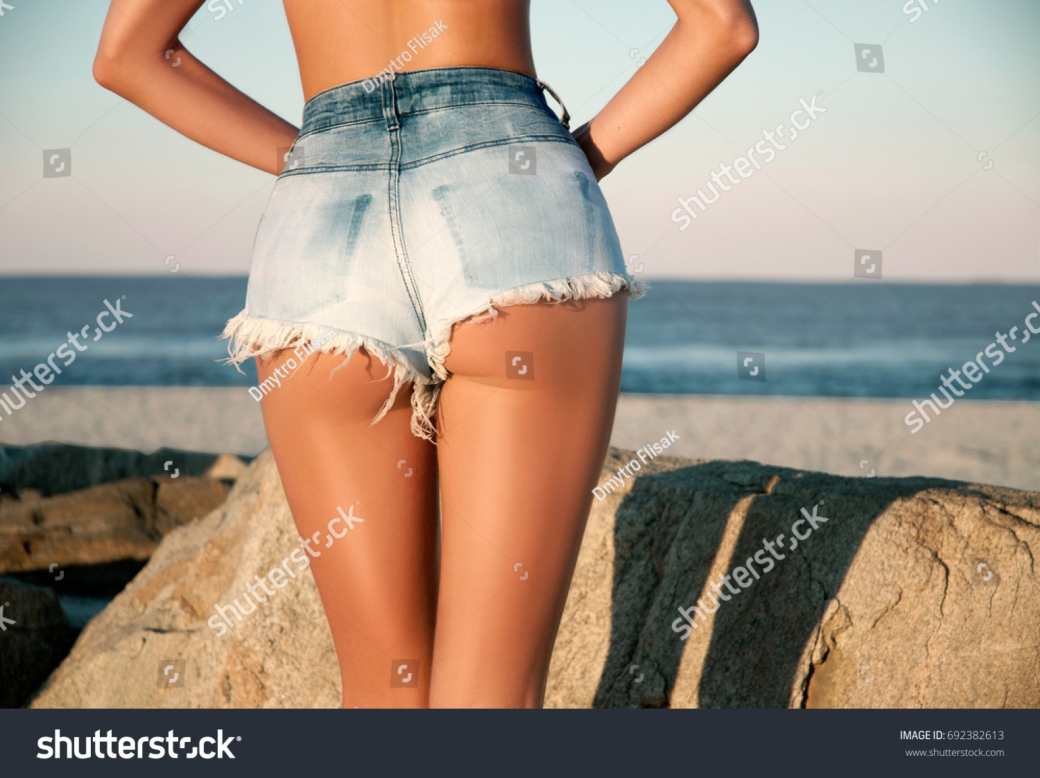 tan legs in short shorts